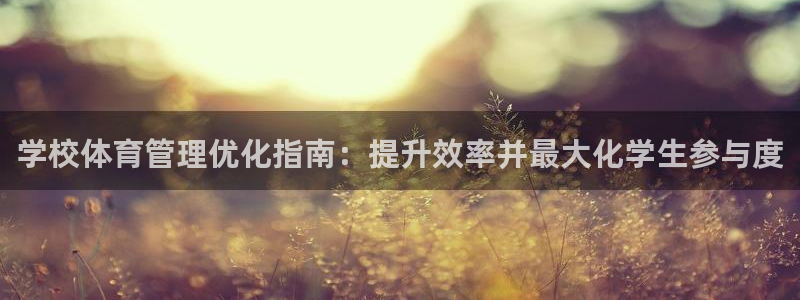 必一体育APP：学校