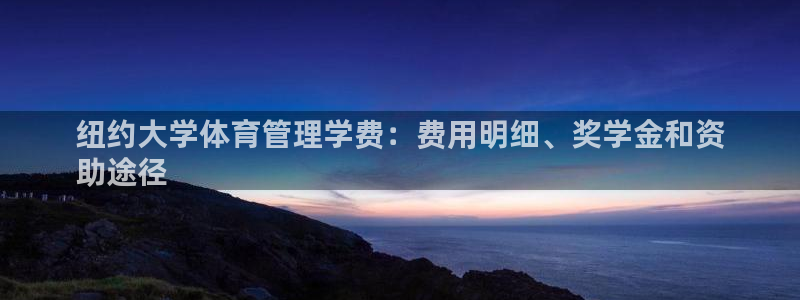 必一体育旧版：纽约大
